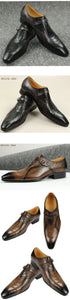 Men's Genuine Leather Loafers Comfortable Formal Shoes for Office Wedding Party
